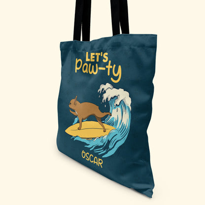 Let's Paw-ty - Personalized Tote Bag TCHN31