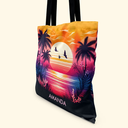 Summer Sunset Dream - Personalized Tote Bag TCTBHN38