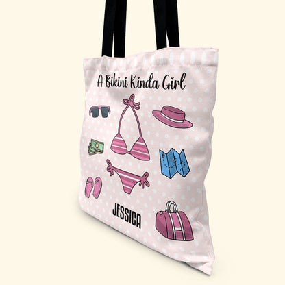 A Bikini Kinda Girl - Personalized Tote Bag TCTBHN43