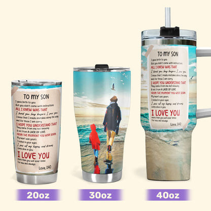 To My Son 20oz, 30oz, 40oz Personalized Tumbler TCSSTHN14