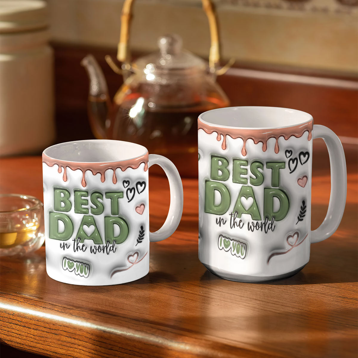 Best Dad In The World - Personalized Ceramic Coffe Mug TCCCMM1020