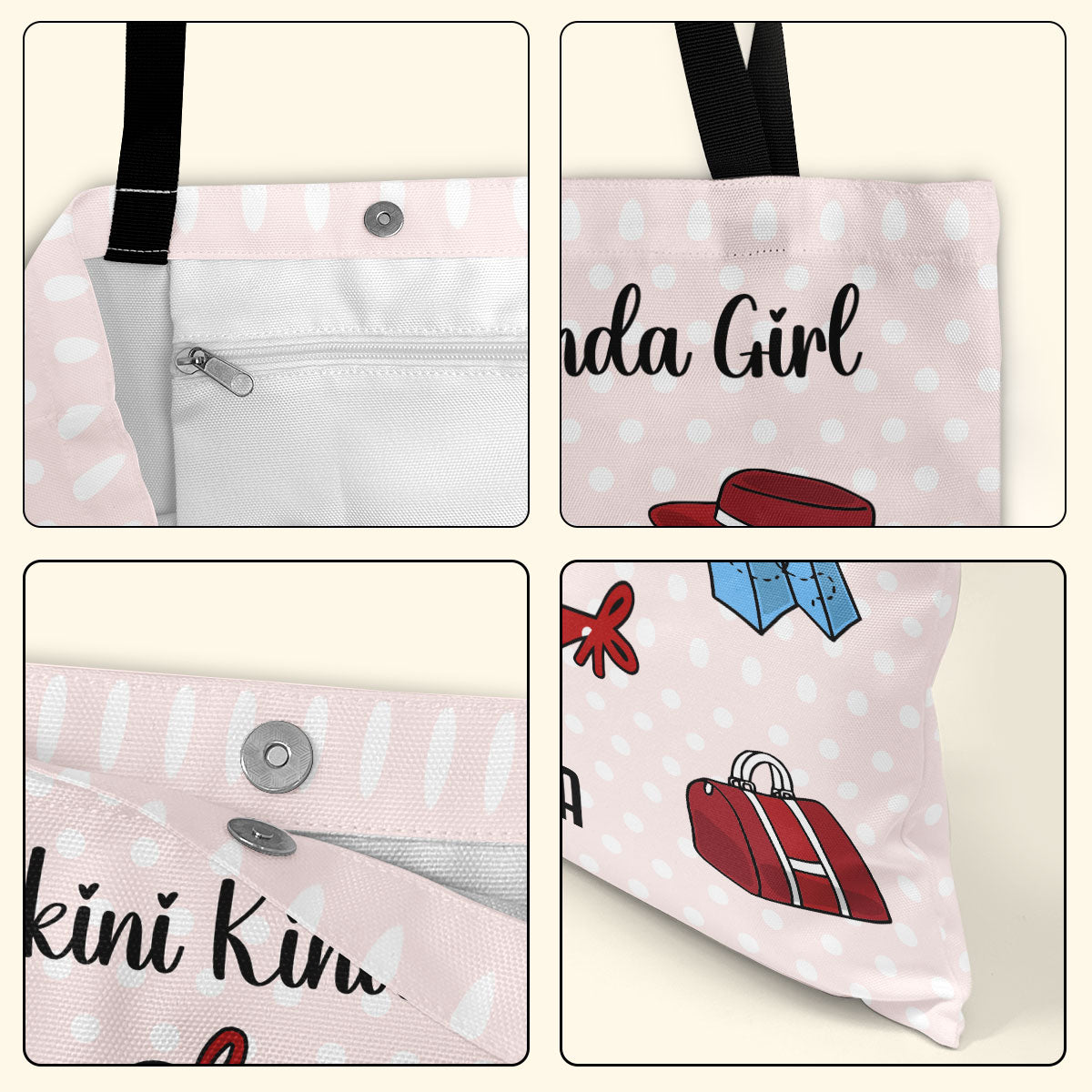 A Bikini Kinda Girl - Personalized Tote Bag TCTBHN43