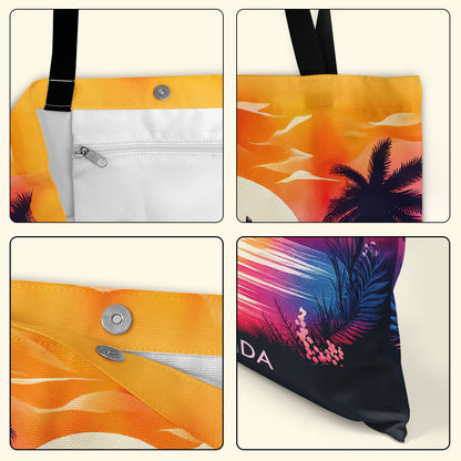 Summer Sunset Dream - Personalized Tote Bag TCTBHN38