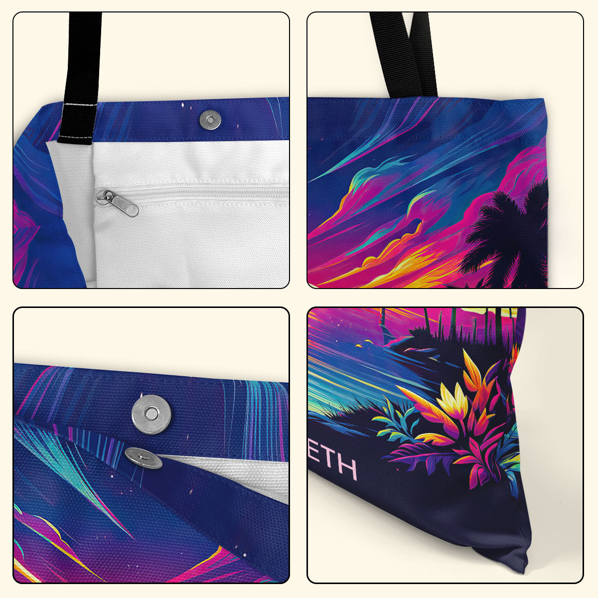 Summer Sunset Dream - Personalized Tote Bag TCTBHN37