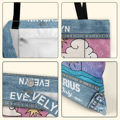 Horoscope Vibes Only - Personalized Tote Bag TCTBT80