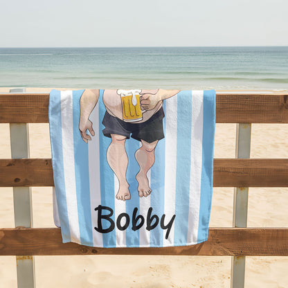 It's Not A Dad Bod - Personalized Beach Towel TCBTHN30