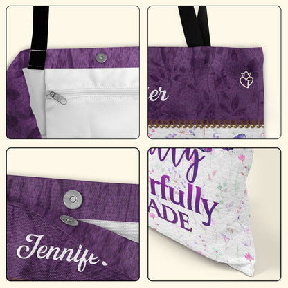 I Am Wonderfully Made - Personalized Tote Bag TCHN02