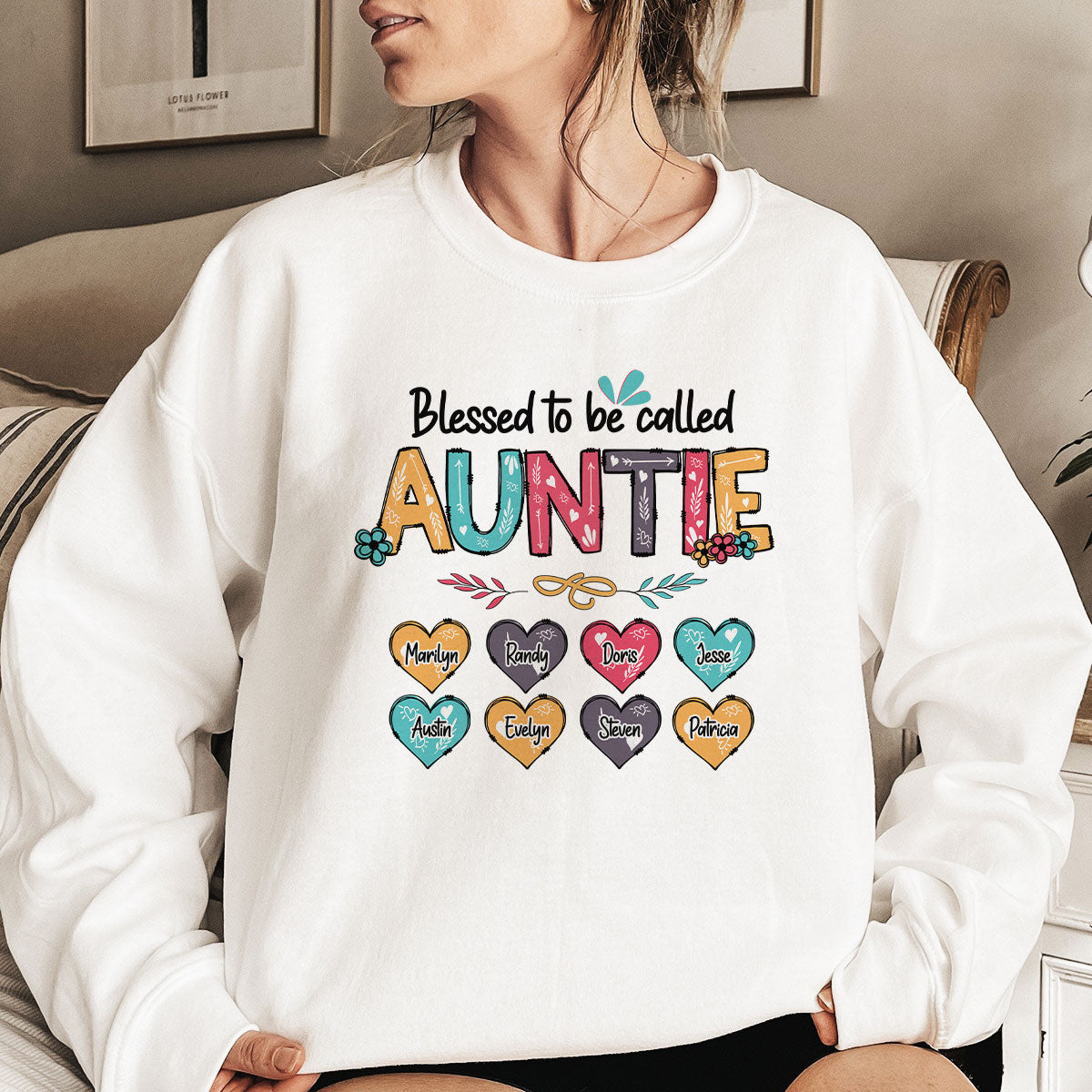 Blessed To Be Called Grandma/Mama - Personalized Sweartshirt  TC2DUSHN21