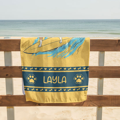 Let's Paw-ty - Personalized Beach Towel TCBTHN31