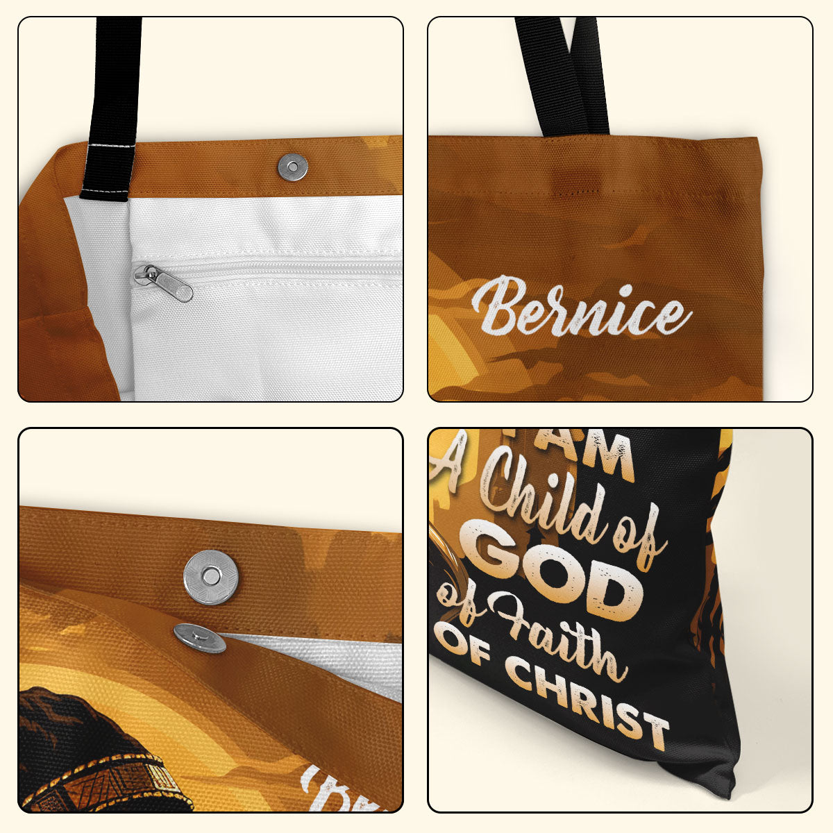 I Am A Warrior Of Christ - Personalized Tote Bag TCH04