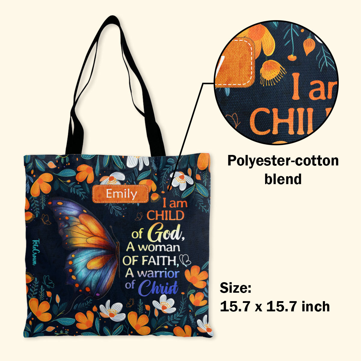 A Child Of God - Personalized Tote Bag TCHN01