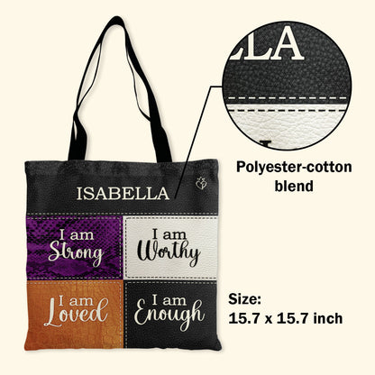 I Am Loved - Personalized Tote Bag TCHN03