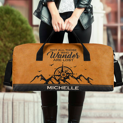 Not All Those Who Wander Are Lost - Minimalist Duffle Bag TCMDBHN36