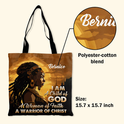 I Am A Warrior Of Christ - Personalized Tote Bag TCH04