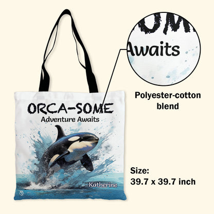 Orca-some - Personalized Tote Bag TCHN95