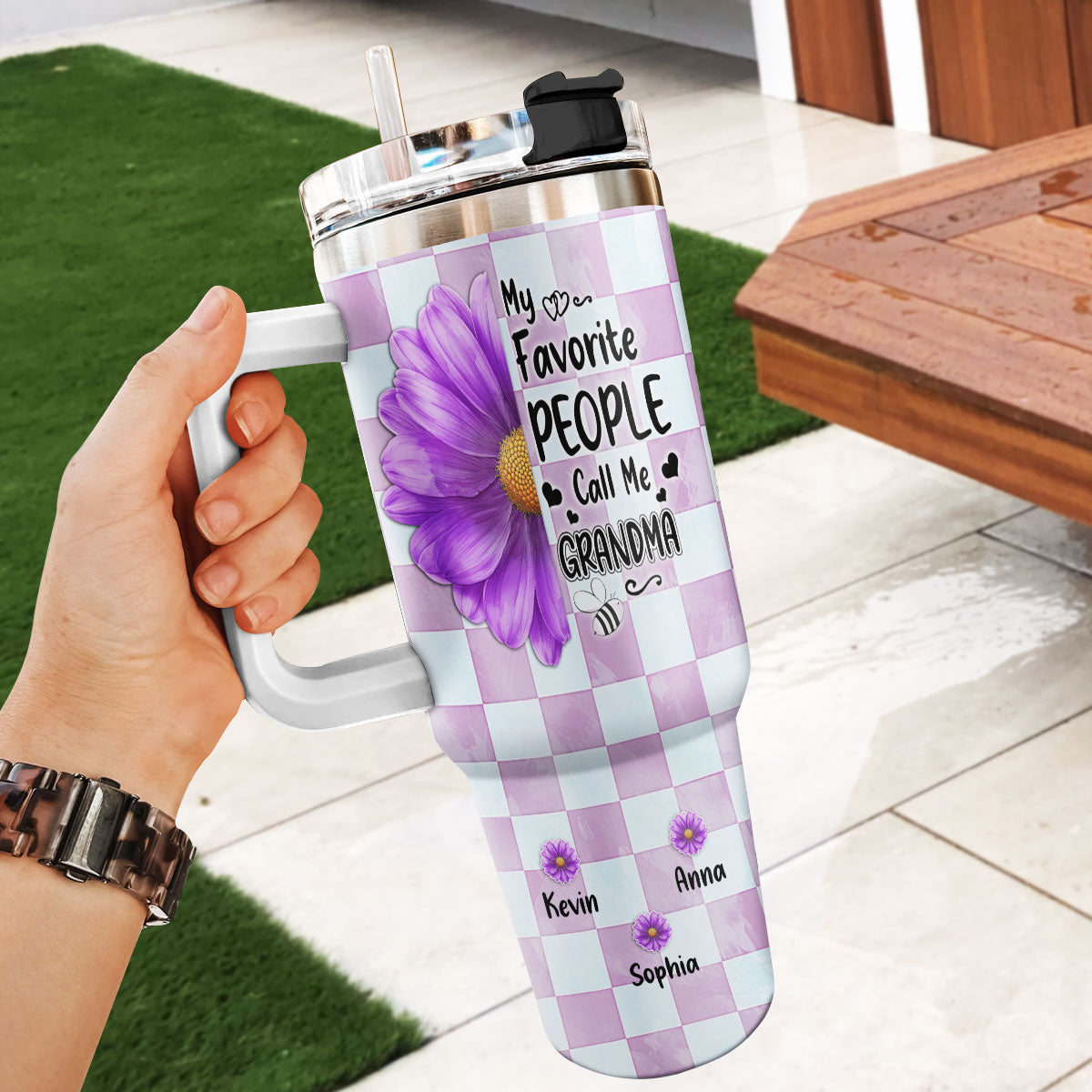 My Favorite People Call Me Grandma 20oz, 30oz, 40oz Personalized Tumbler TCSSTT47