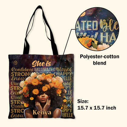 She Is - Personalized Tote Bag TCH11