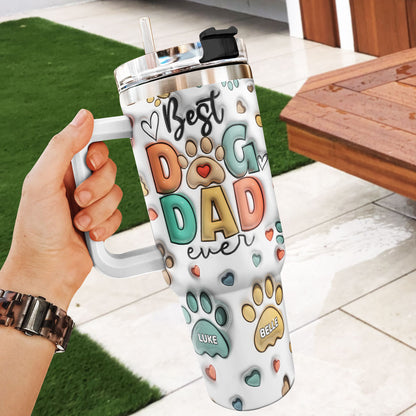 Best Dog Dad 20oz, 30oz, 40oz Personalized Tumbler TCSSTH841