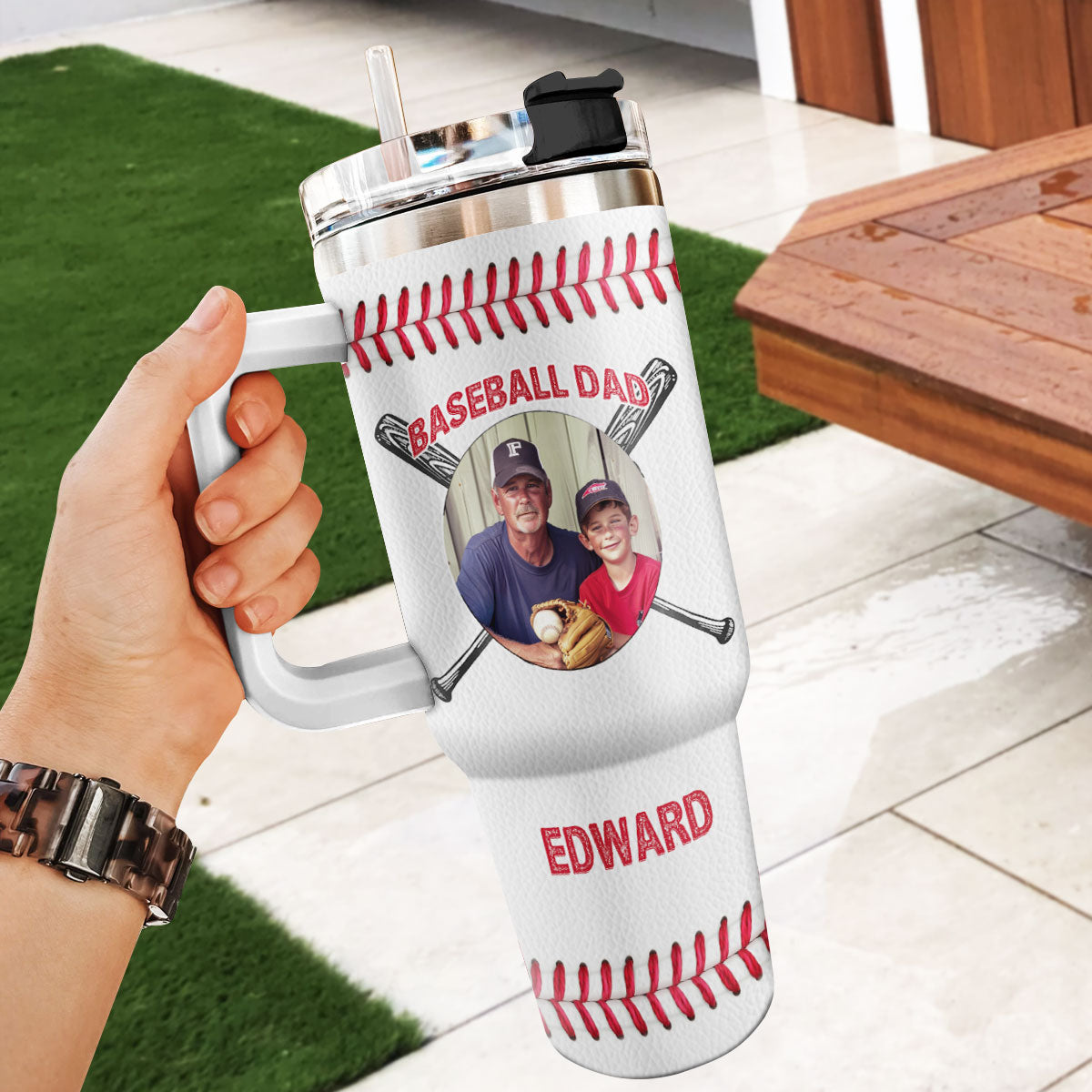 My Favorite Baseball Player Calls Me Dad 20oz, 30oz, 40oz Personalized Tumbler TCSSTT46