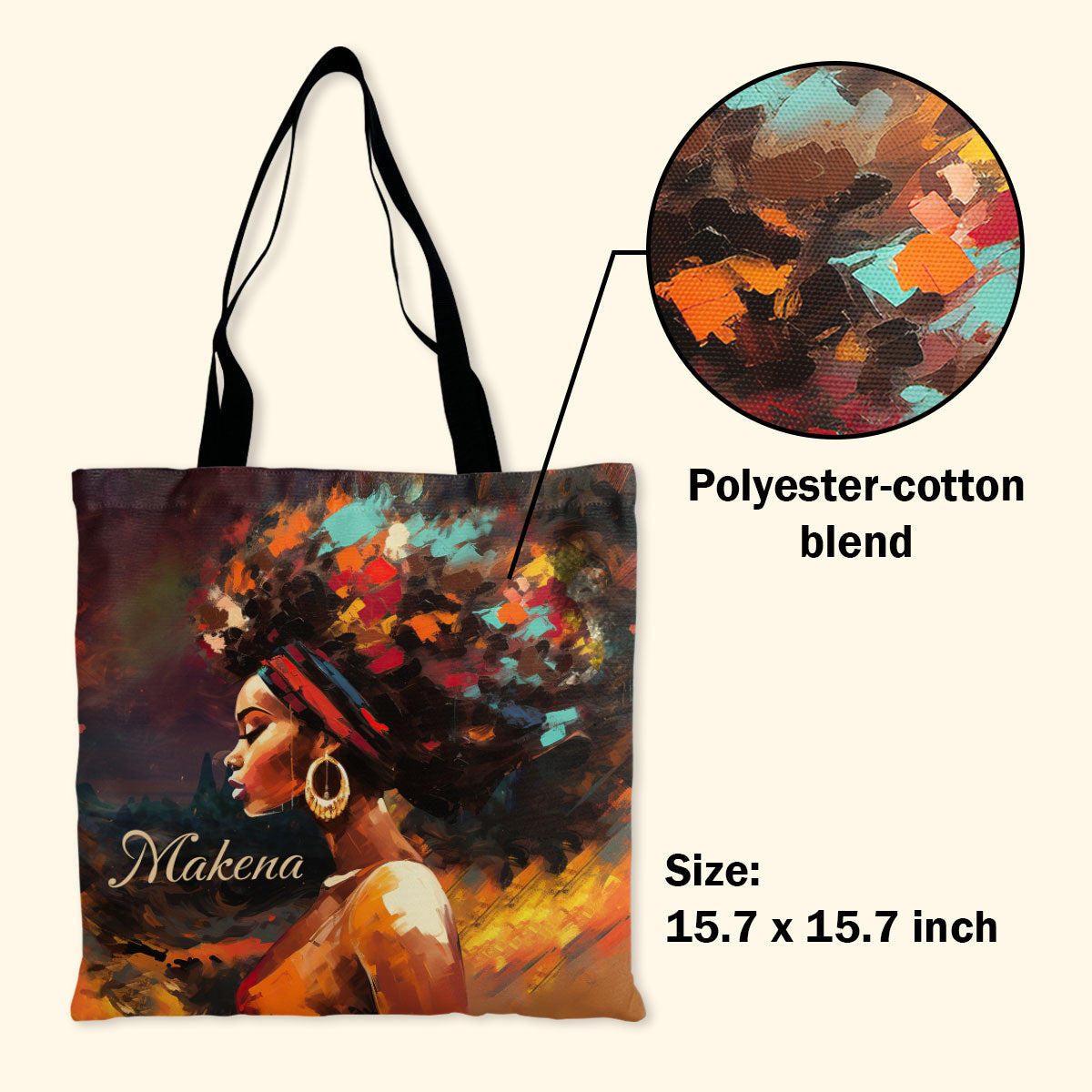 Beautiful Woman - Personalized Tote Bag TCM16