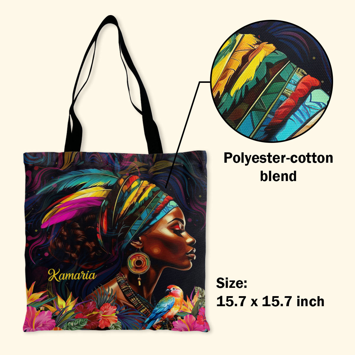 Tropical Queen  - Personalized Tote Bag TCM18