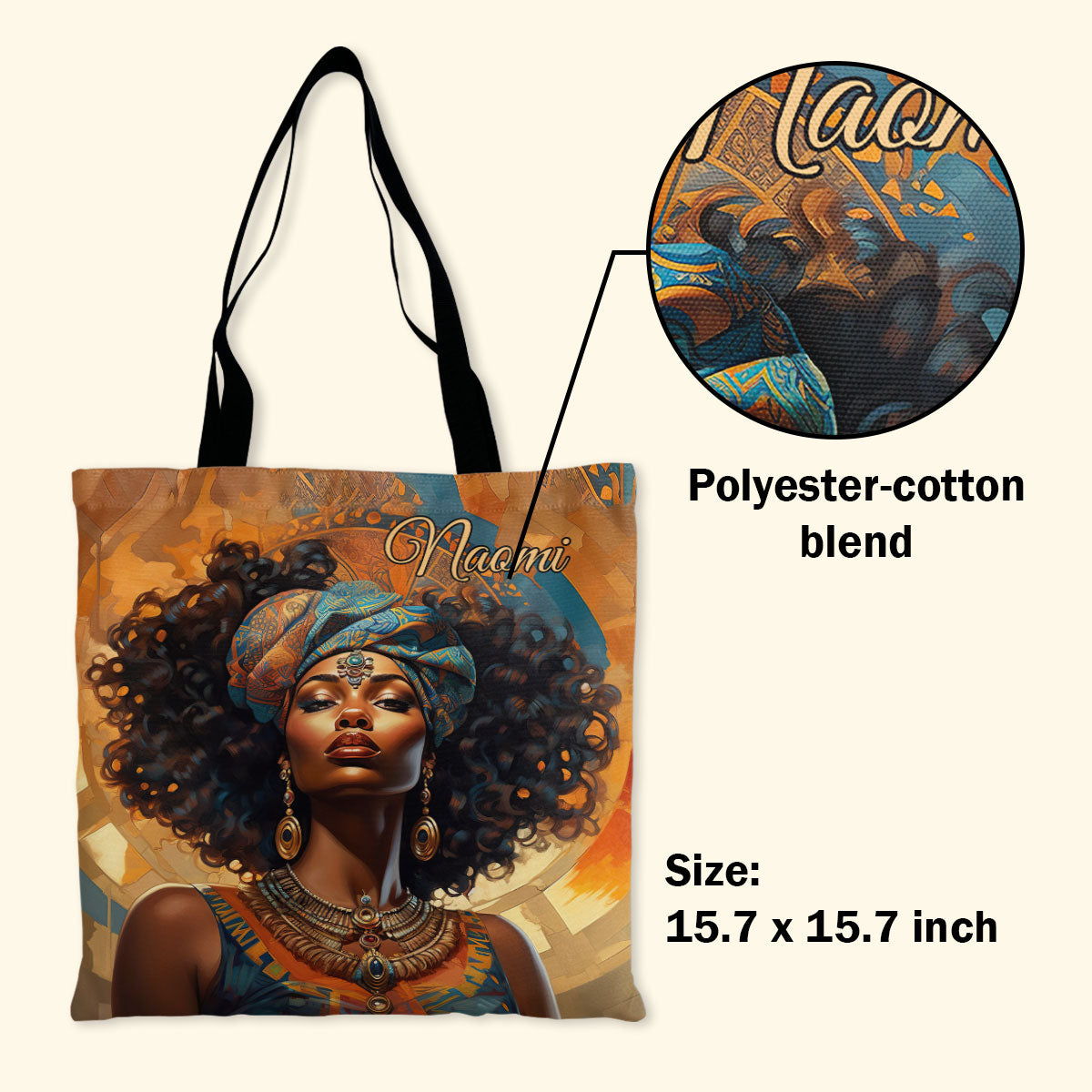 Beautiful Woman - Personalized Tote Bag TCM21