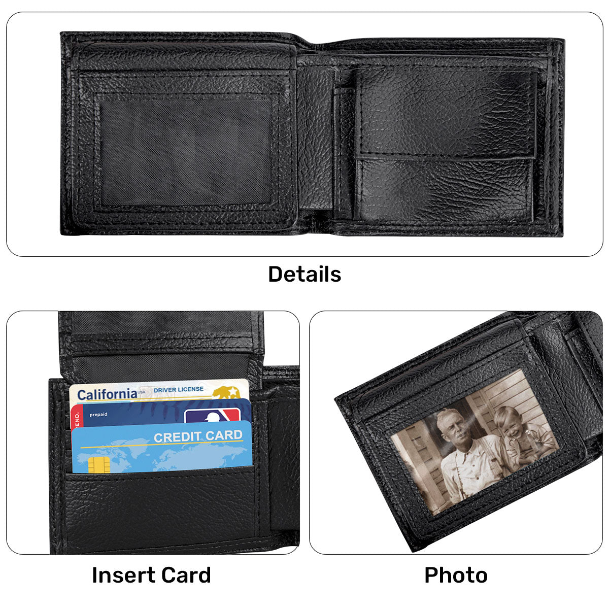 Best Dad Ever - Personalized Folded Wallet For Men TCLFWHN26