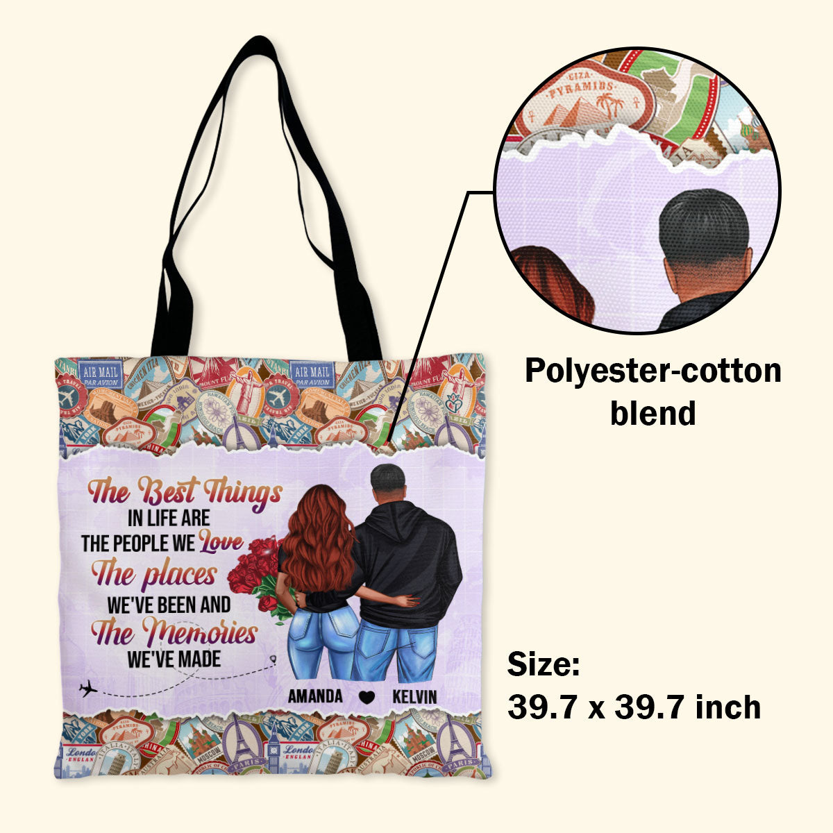 The Best Things In Life - Personalized Tote Bag TCHN32