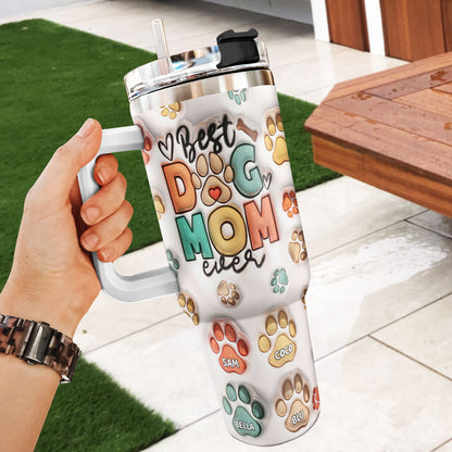 Best Dog Mom 20oz, 30oz, 40oz Personalized Tumbler TCSSTH843