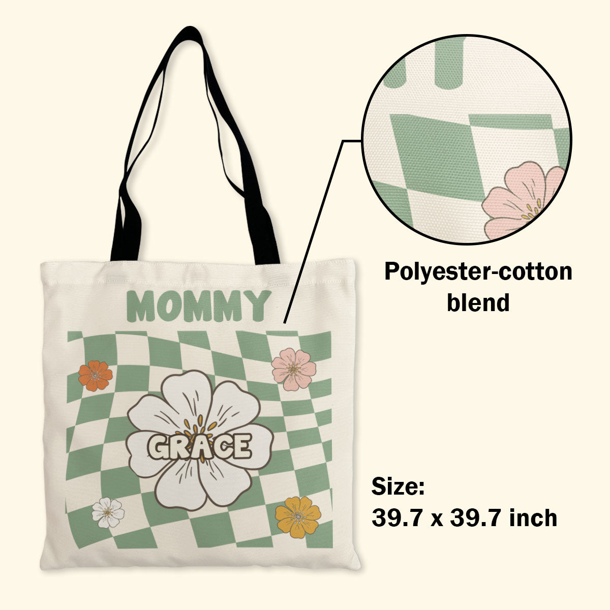 Grandma Groovy - Personalized Tote Bag TCHN29