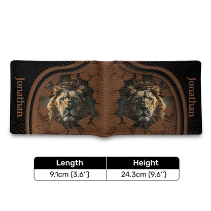 Lion King - Personalized Folded Wallet For Men TCLFWHA13