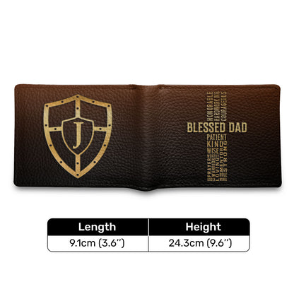 Blessed Dad - Personalized Folded Wallet For Men TCLFWHA15