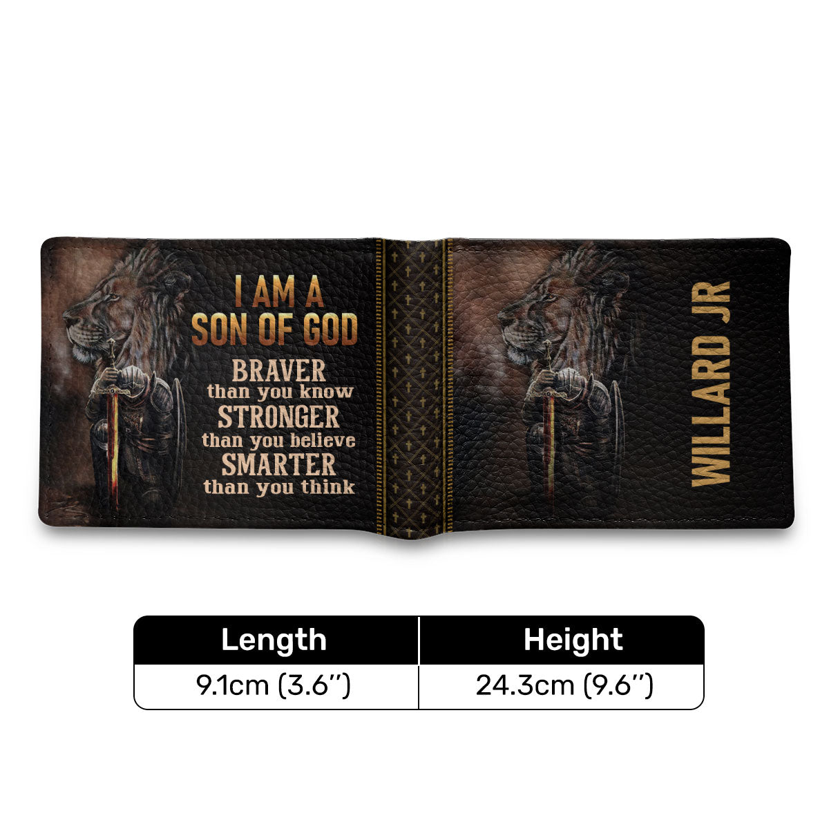 Son Of God - Personalized Folded Wallet For Men TCLFWM1027