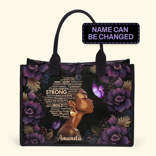 I Am Bold  - Personalized Canvas Tote Bag TCH06