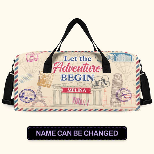 Let The Adventure Begin - Minimalist Duffle Bag TCMDBHA37