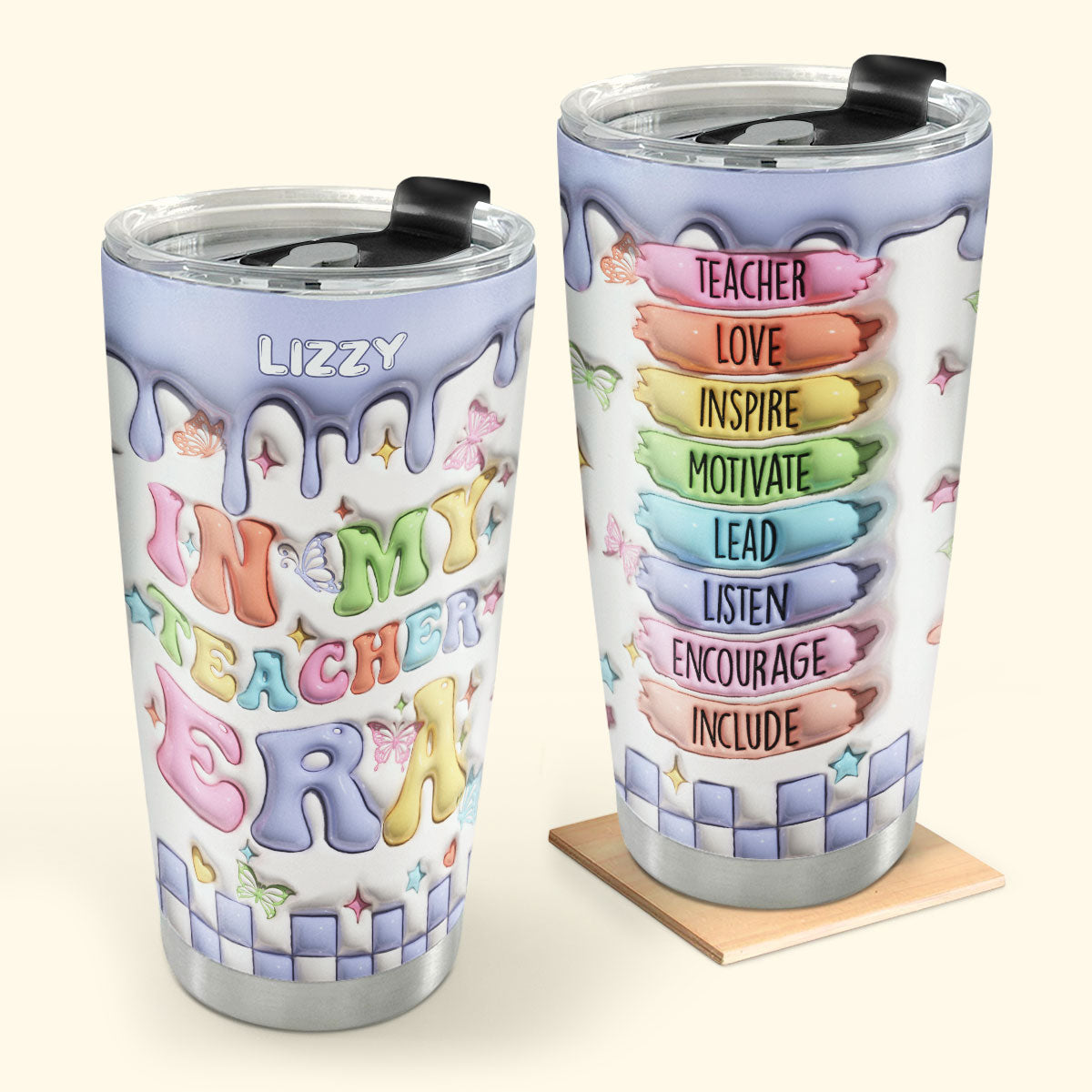 In My Teacher Era 20oz, 30oz, 40oz Personalized Tumbler TCHA06