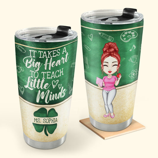 Teaching Is A Work Of Heart 20oz, 30oz, 40oz - Personalized Tumbler TCSSTN79