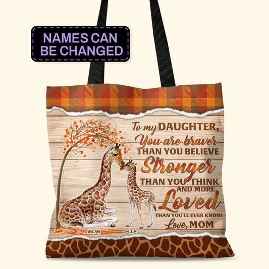 To My Daughter - Personalized Tote Bag TCTBN76