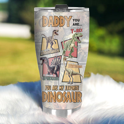 Daddysaurus 20oz, 30oz, 40oz Personalized Tumbler TCSSTN17