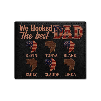 We Hooked The Best Dad - Personalized Folded Wallet For Men TCLFWM1025