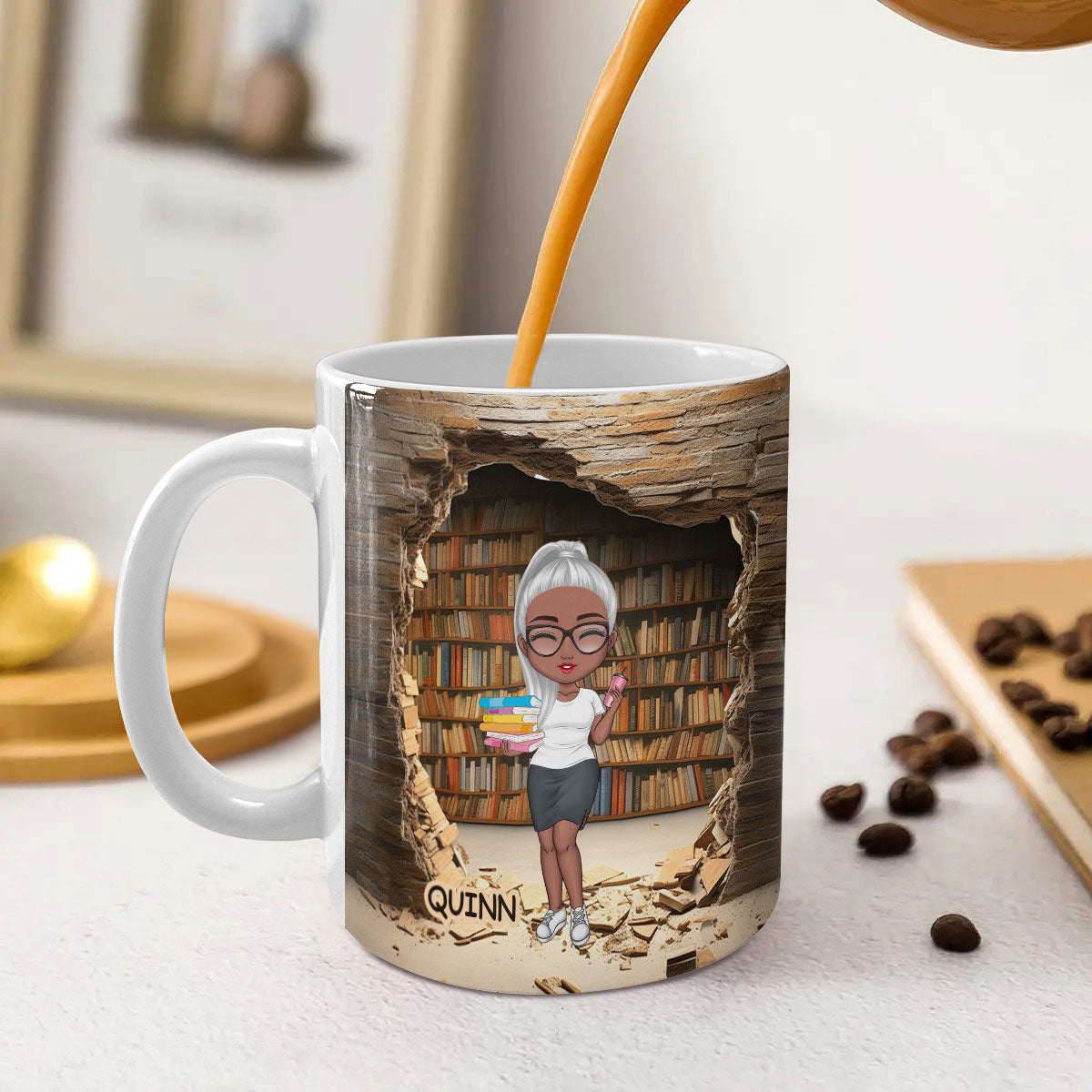 That's What I Do I Read Books I Drink Coffee and I Know Things - Personalized Ceramic Coffee Mug TCCCMLN776TA