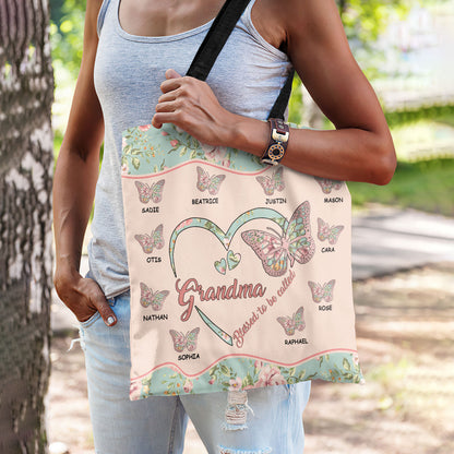 Blessed To Be Called Grandma - Personalized Tote Bag TCTBN74