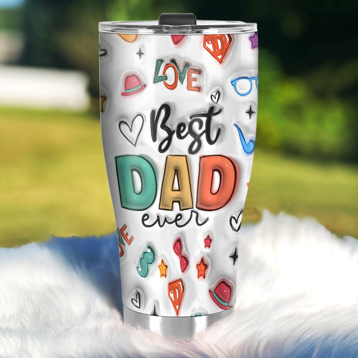 Best Dad Ever 20oz, 30oz, 40oz Personalized Tumbler TCSSTH840