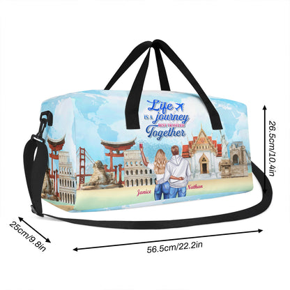 Life Is A Journey Best Traveled Together - Minimalist Duffle Bag TCMDBHA36