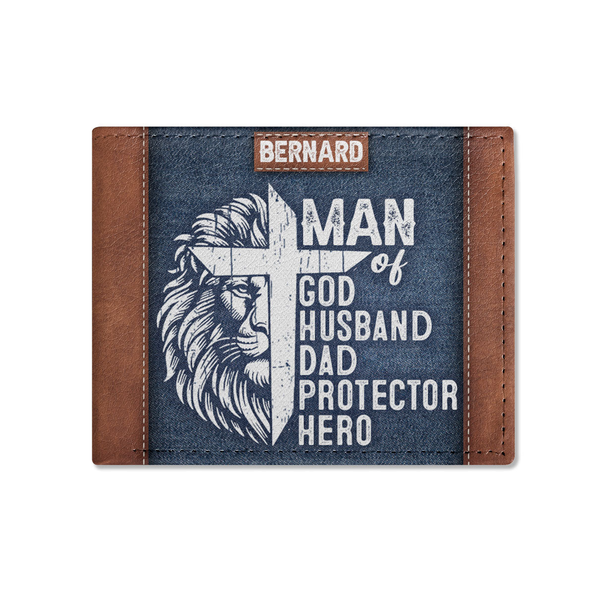 Man Of God - Personalized Folded Wallet For Men TCLFWN37