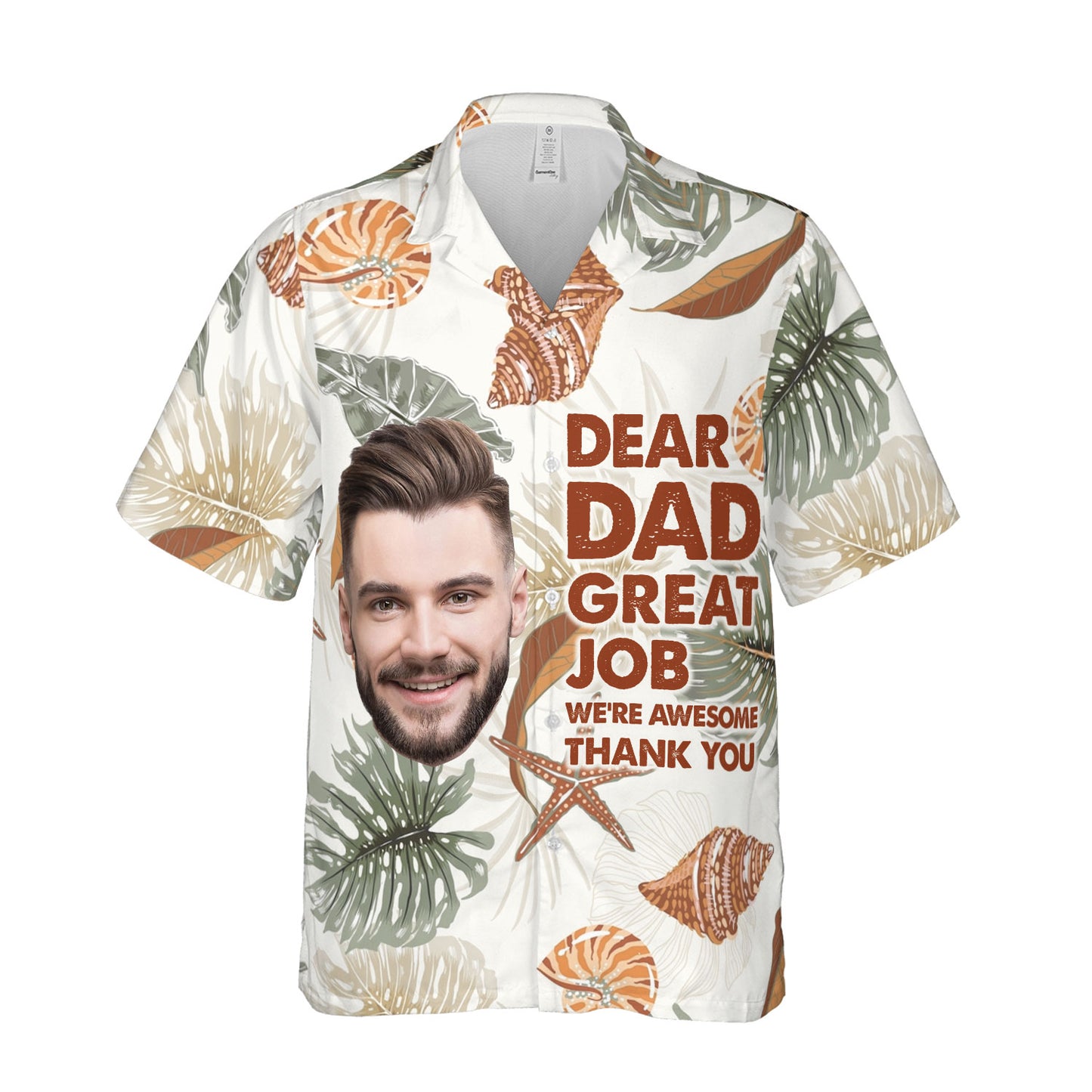 Dear Dad Great Job - Personalized Hawaii Shirt TCHWSN31