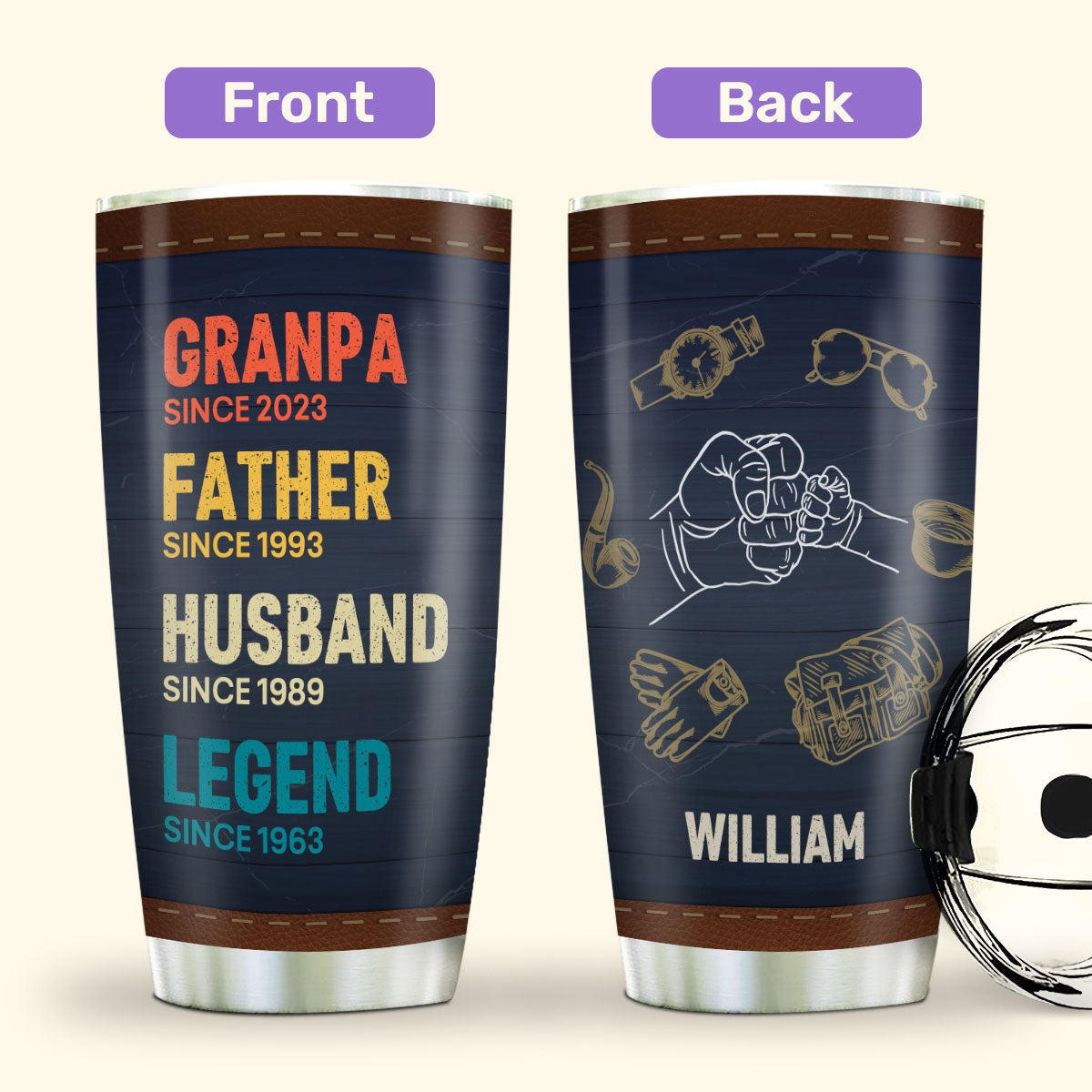 Legend Since 20oz, 30oz, 40oz Personalized Tumbler TCSSTHA01