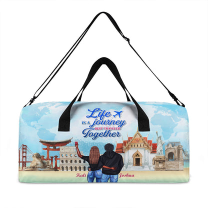 Life Is A Journey Best Traveled Together - Minimalist Duffle Bag TCMDBHA36