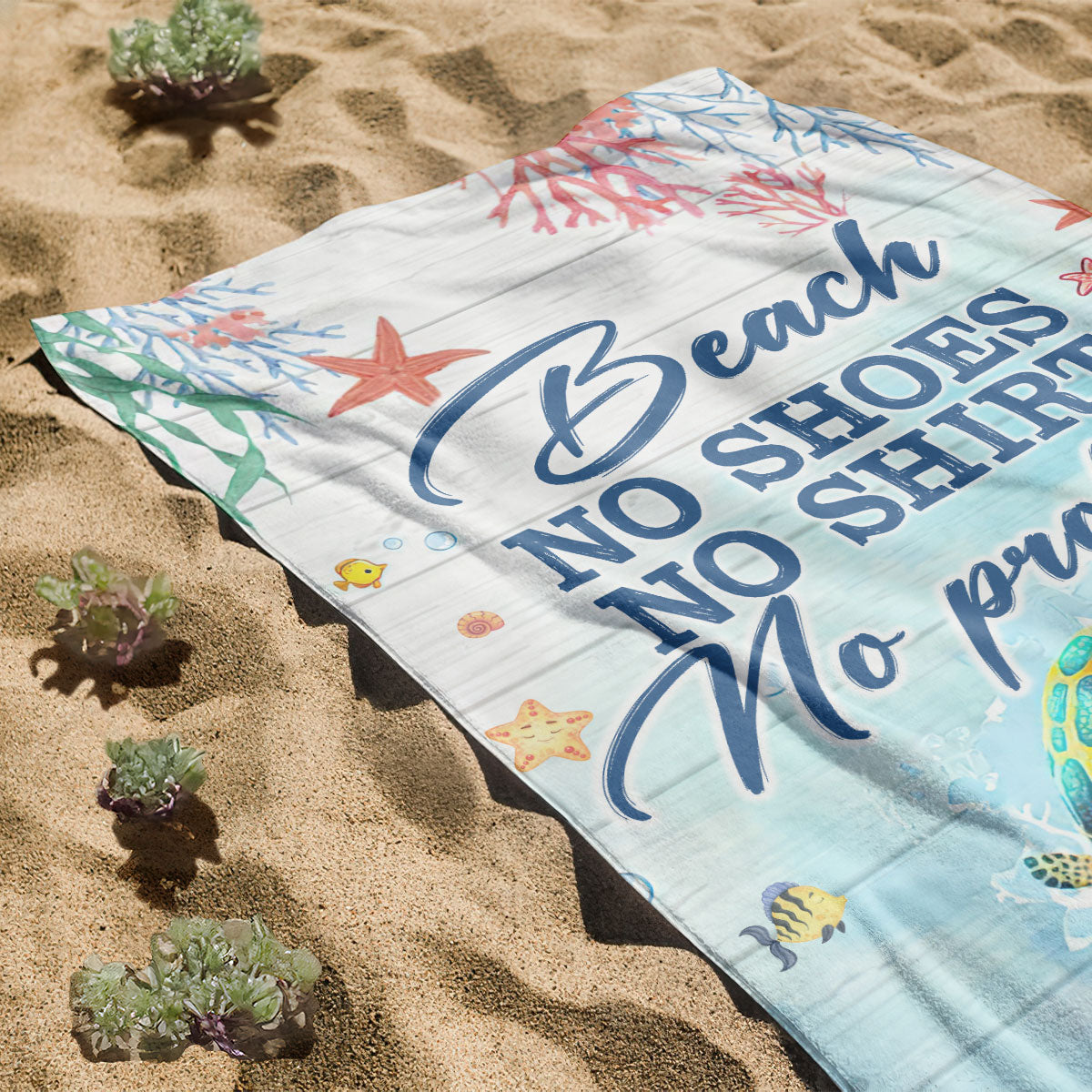 And Into The Ocean I Go To Lose My Mind & Find My Soul - Personalized Beach Towel TCBTN47