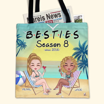 Besties Season - Personalized Tote Bag TCTBN56